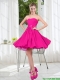 Custom Made Sweetheart Short Dama Dress with Bowknot