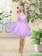 Decent Bateau A Line Prom Dresses with Lace and Bowknot