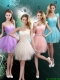 Discount Short One Shoulder Prom Dresses with Hand Made Flowers