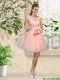 Elegant Sweetheart Baby Pink Junior Dresses with Appliques and Belt
