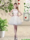 Feminine A Line Halter Top Prom Dresses with Bowknot and Lace