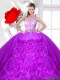 Elegant Scoop 2016 Sweet 16 Dresses with Beading and Ruffles