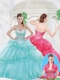 Elegant Ball Gown Sweet 16 Dresses with Beading and Ruffles
