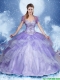 Elegant Beading Quinceanera Dresses with Sweetheart in Lavender
