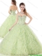 Elegant Yellow Green Quinceanera Dresses with Ruffles