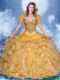 Hot Sale Ball Gown Beading Quinceanera Dresses in Champagne