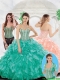 Popular Beading and Ruffles Quinceanera Gowns with Sweetheart