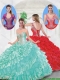 Popular Strapless Beading Sweet 16 Dresses with Ruffled Layers