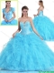 Pretty Beading and Ruffles Sweet 16 Dresses with Sweetheart