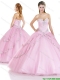 Romantic Beading Sweetheart Quinceanera Gowns with Lace Up