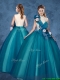 Cheap Hand Made Flowers Sweet 16 Dresses with High Neck