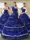 Elegant 2016 Ruffled Layers One Shoulder Quinceanera Dresses