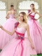 New Arrivals Beading Quinceanera Gowns with One Shoulder