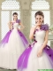 Pretty Appliques and Ruffles Quinceanera Gowns in Multi Color
