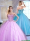 2016 Cheap Ball Gown Beading Quinceanera Gowns with Sweetheart
