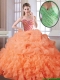 Best Selling Orange Red New Style Sweet 16 Dresses with Beading
