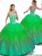 Classical Floor Length Detachable Quinceanera Dresses with Sweetheart