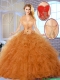 Fall Fashionable Appliques Sweet 16 Dresses in Champagne