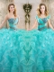 New Arrivals Beading Aqua Blue Quinceanera Gowns with Sweetheart
