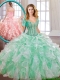 New Style Popular Beading and Ruffles Multi Color Quinceanera Dresses