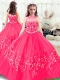 2015 Fall Lovely High Neck Mini Quinceanera Gowns in Hot Pink