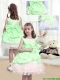 2015 Winter beautiful A Line Scoop Mini Length Bowknot Little Girl Dress in Multi Color