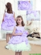 2016 Lovely A Line Scoop Mini Length FLittle Girl Dress with Bowknot