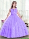 Adorable Sequins and Beading Mini Quinceanera Dresses in Lavender