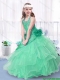 Luxurious Ball Gown Halter Top Little Girl Pageant Dresses