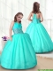 New Style Apple Green Mini Quinceanera Dresses with Beading for 2016