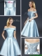 2016 A Line Knee Length Prom Dresses with Ruching