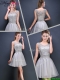 2016 Perfect Mini Length Scoop Prom Dresses with Appliques
