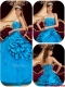2016 Beautiful Teal Quinceanera Gowns with Appliques and Beading