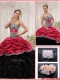 2016 Elegant Sweetheart Zebra Quinceanera Gowns with Ruffles