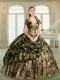 Beautiful Multi Color Camo Sweet 16 Dresses with Pick Ups for Winter