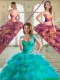 Beautiful Sweetheart Sweet 16 Dresses with Beading and Ruffled Layers