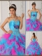 Classical Ball Gown Appliques Quinceanera Dresses in Multi Color