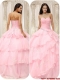 Pretty 2016 Sweetheart Ruffles Quinceanera Dresses in Baby Pink
