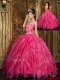 Wholesale Ball Gown Floor Length Hot Pink Quinceanera Dresses