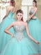 2016 Modest Sweetheart Beading Quinceanera Gowns for Summer