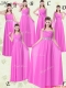 Beautiful Empire Ruching Dama Dresses for Spring