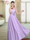 Best Scoop Lace Dama Dresses in Lavender