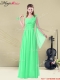 Elegant Straps Floor Length Prom Dresses with Ruching and Belt for Summer