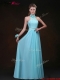 Hot Sale Empire Halter Top Prom Dresses with Lace