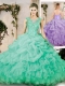 2016 New Styles Sweetheart Appliques Quinceanera Dresses with Brush Train