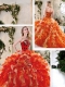 Best Multi Color Quinceanera Gowns with Beading and Ruffles