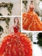 Best Multi Color Quinceanera Gowns with Beading and Ruffles  Best Multi Color Quinceanera Gowns with Beading and Ruffles