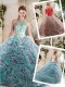 Hot Sale Appliques and Ruffles Sweet 16 Dresses with Halter Top