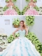 Popular Beading and Ruffles Quinceanera Dresses with Brush Train