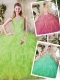 Pretty Ball Gown Quinceanera Dresses with Appliques and Ruffles